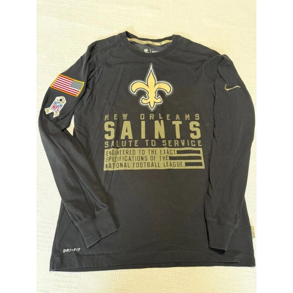Nike New Orleans Saints Salute to Service long-sleeve Dri-FIT shirt Size S
